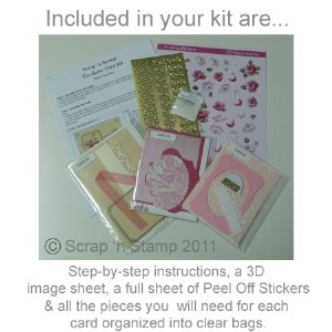 Scrap 'n Stamp Exclusive Card Kit - Rose Garden