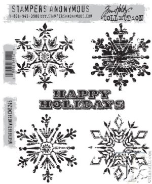 Tim Holtz Stamp - Cling - Weathered Winter