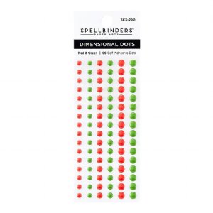 Spellbinders - Dimensional Enamel Dots - Red & Green