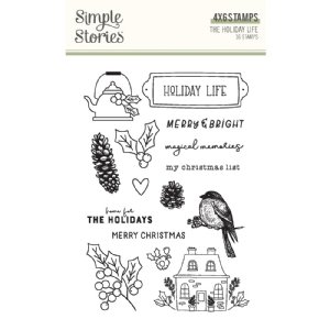 Simple Stories - Clear Stamp - The Holiday Life