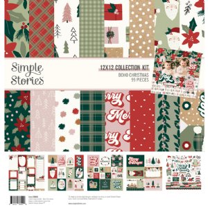 Simple Stories - 12X12 Collection Kit - Boho Christmas
