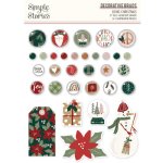 Simple Stories - Decorative Brads - Boho Christmas