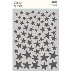 Simple Stories - Stencil - Simple Vintage 'Tis The Season - Chrsitmas Stars