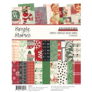 Simple Stories - 6X8 Paper Pad - Simple Vintage Dear Santa
