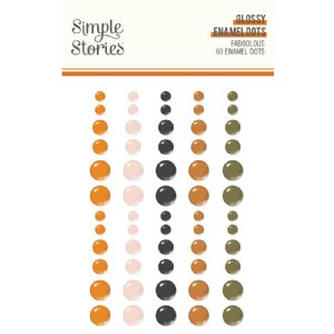 Simple Stories - Glossy Enamel Dots - FaBOOlous