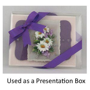 Studio K Clear Mailer & Presentation Box for A2 Cards & Envelopes - Package of 5 -1/2" Deep