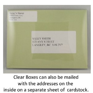 Studio K Clear Mailer & Presentation Box for A2 Cards & Envelopes - Package of 5 -1/2" Deep