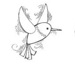 Stampendous - Wood Stamp - Humming Bird