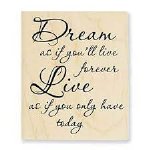 Stampendous - Wood Stamp - Dream Forever
