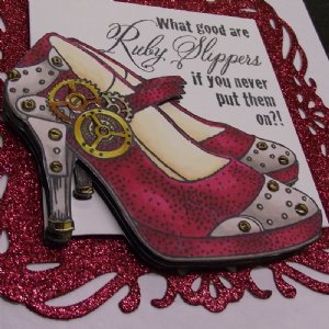 Stampendous - Wood Stamp - Ruby Slippers