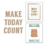 Glimmer - Hot Foil Plate - Make Today Count