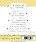 Taylored Expressions - Cling Stamp - Mini Strips - Hello Summer