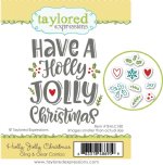 Taylored Expressions - Cling & Clear Stamp Combo - Holly Jolly Christmas