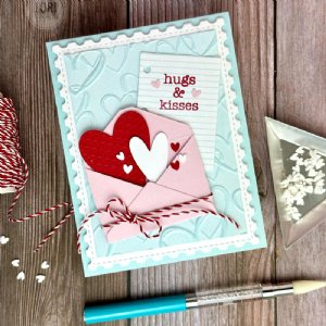 Taylored Expressions - Embossing Folder - Sketched Hearts
