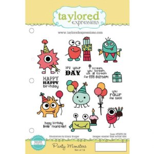 Taylored Expressions - Stamp Set - Party Monsters (Set Of 14)