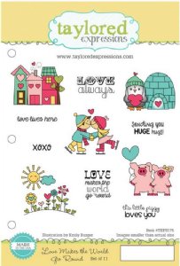 Taylored Expressions - Stamp Set - Love Makes the World Go Round