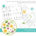 Taylored Expressions - Stencil - Awesome Blossoms