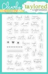 Taylored Expressions - Clear Stamp - Itty Bitty Sentiments