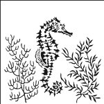 The Crafter's Workshop - 6X6 Stencil - Seahorse