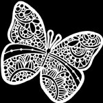 The Crafters Workshop - 6X6 Stencil - Sunny Butterfly