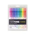 Tombow - TwinTone Dual-Tip Marker Set - Rainbow (12pk)
