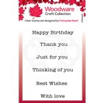 Woodware - Clear Stamps - Mini Greetings