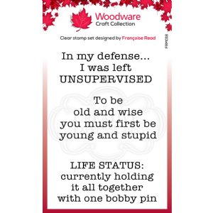 Woodware - Clear Stamps - Life Status
