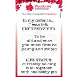 Woodware - Clear Stamps - Life Status