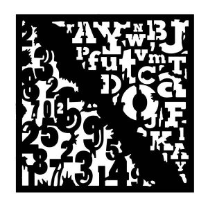 Woodware - Stencil - Numbers & Letters