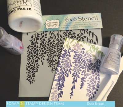 Stencil with Embossing paste