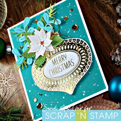 Ornament Glimmer Foil Plate 