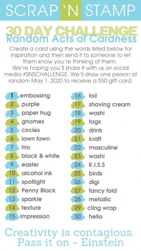 Day 15- Random Acts of Cardness