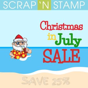 Christmas in july stamp and die sale 25 off