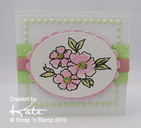 Card Made with Studio K Digital Stamp
Products Used:
Studio K Digital Stamp - Flowers #17
Cuttlebug Embossing Folder - Swiss Dots
Spellbinders Nestabilities - Classic Ovals & Classic Scalloped Ovals
