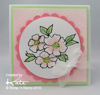 Card Made with Studio K Digital Stamp 
Products Used:
Studio K Digital Stamp - Flowers #17
Cuttlebug Embossing Folder - Swiss Dots
Spellbinders Nestabilities - Classic Circles & Classic Scalloped Circles
Keywords: digital stamp, studio k, flowers #17