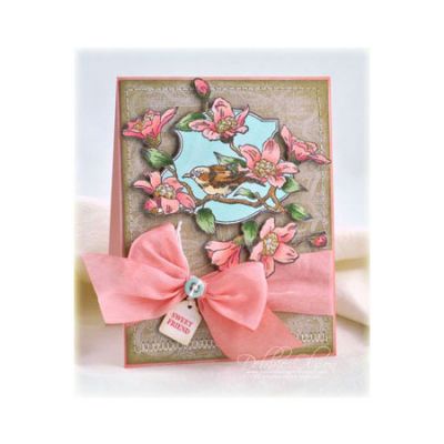 JustRite Background Stamp - Song Bird CL-03970
