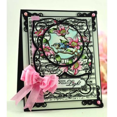 JustRite Background Stamp - Song Bird CL-03970
