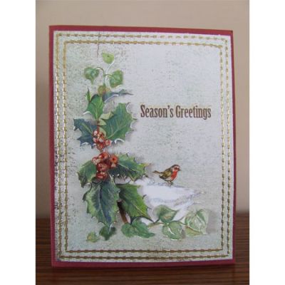 Products Used:
3D Precut Sheet - Poinsettia, Holly & Christmas Rose
Outline Stickers - 1016 - Decorative Lines
