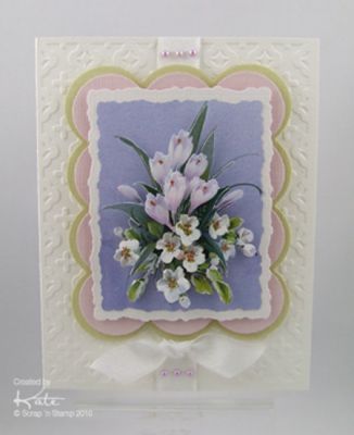 3D Print - Purple & White Flowers
Products Used:
3D Print - Purple & White Flowers
Spellbinders Big Scalloped Rectangles - Small & Large
Spellbinders Deckled Rectangles - Small & Large
Cuttlebug Embossing Folder - Moroccan Screen
Keywords: card, spellbinders, cuttlebug