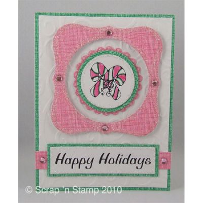Card Made with Studio K Digital Stamp - Candy Cane Set
Keywords: digital stamp, studio k, candy cane set, core'dinations, d'vine swirl, cuttlebug