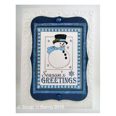 Card Made with Studio K Digital Stamp - Snowman Set

