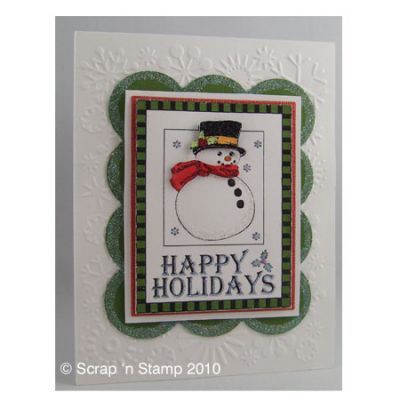 Card Made with Studio K Digital Stamp - Snowman Set
