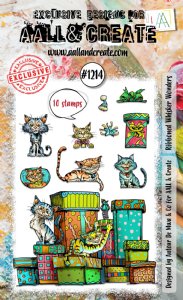 AALL and Create - A6 Stamp Set - Ribboned Whisker Wonders