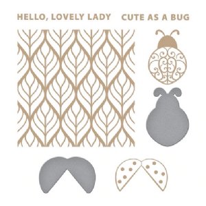 Glimmer - Hot Foil Plate & Dies - Lovely Ladybug