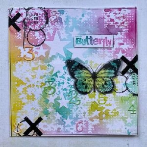 AALL & Create - Stencil - 6" x 6" - #126 - Lotza Starz