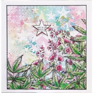 AALL & Create - Stencil - 6" x 6" - #126 - Lotza Starz