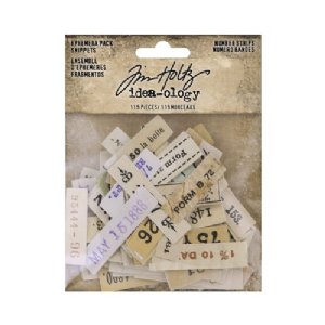 Tim Holtz - Ephemera Snippets - Number Strips