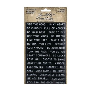 Tim Holtz - Label Stickers - Thoughts