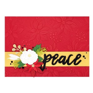 Spellbinders - 3D Embossing Folder - Scenic Poinsettias