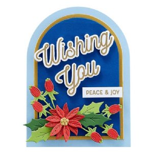 Spellbinders - Clear Stamp & Die Set - Lots of Wishing You Sentiments